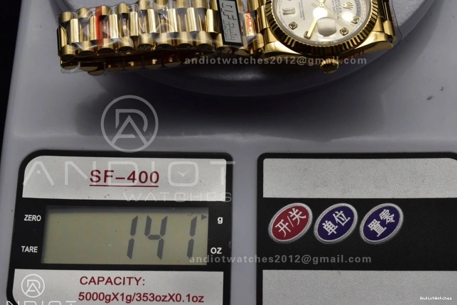 Weight) DayDate 702 QF 36 904L (Gain Square Steel with YG Edition President on vr3255 Silver V5 Bracelet Dial Comfortable Best Diamond 0215